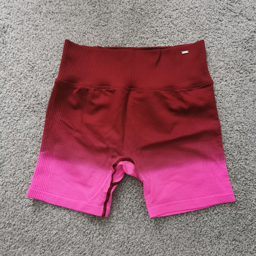 NWT Victoria's Secret PINK red biker shorts size Medium New